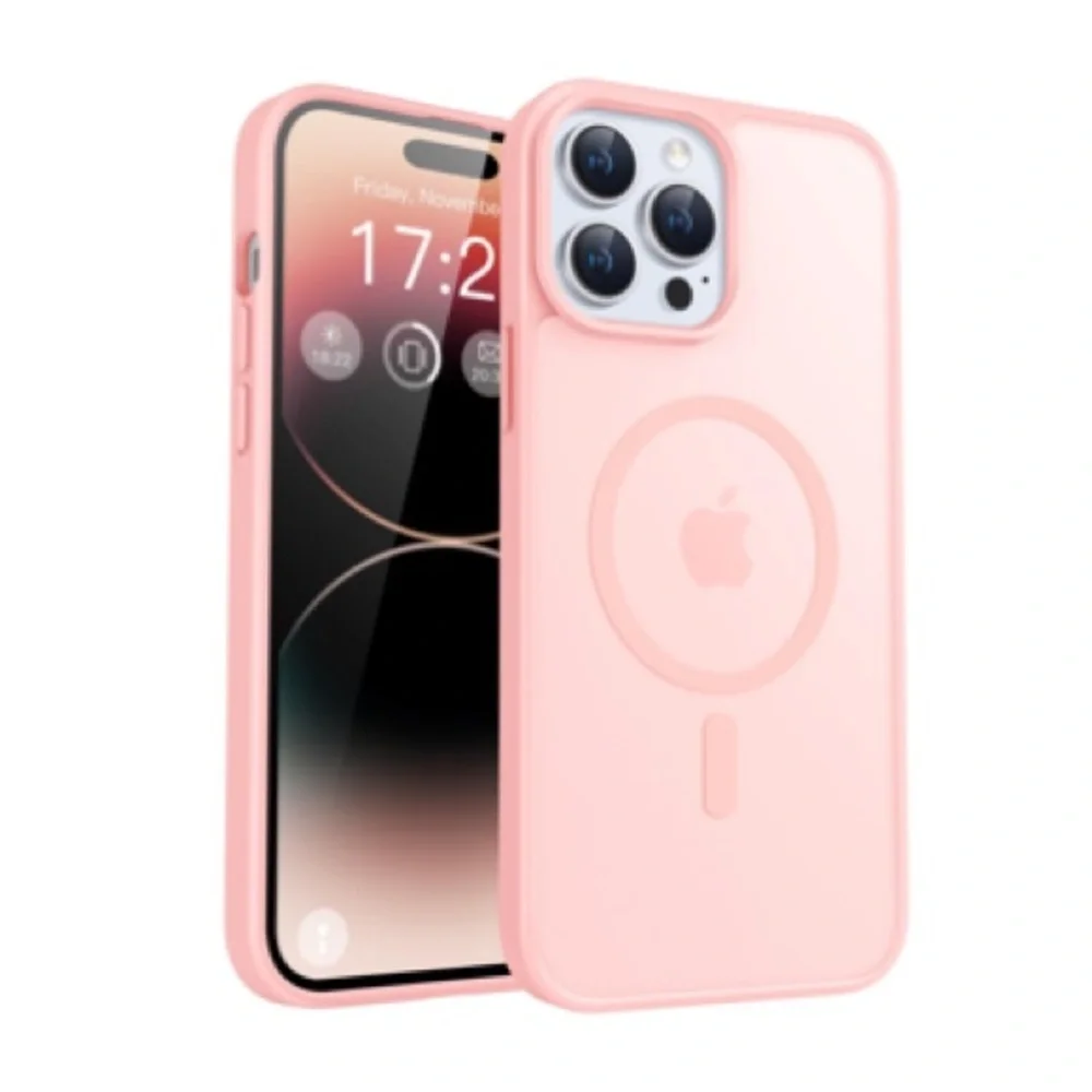 Pink iPhone 14 Pro Case with Camera Lens Protectors